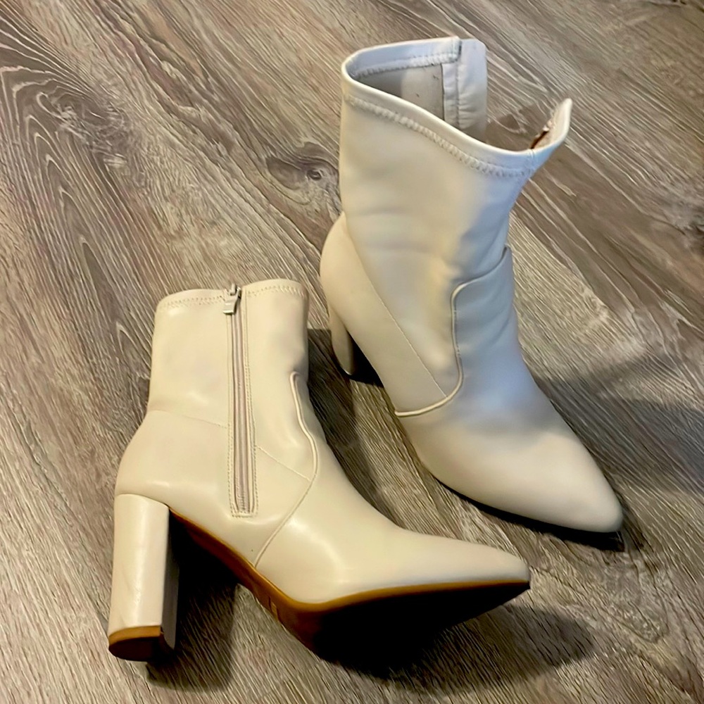 Cream Boots